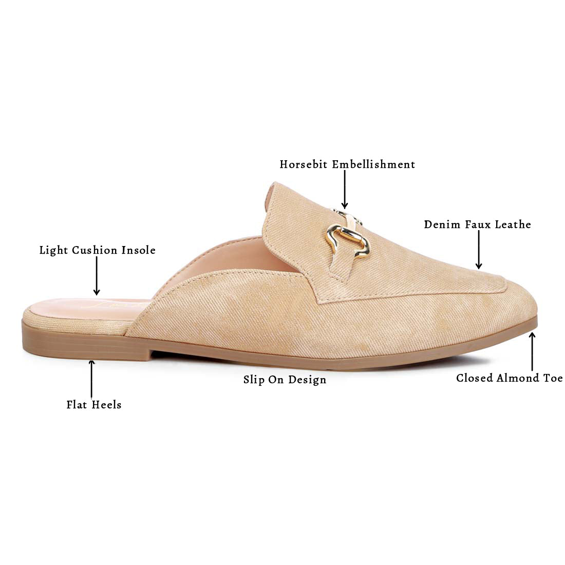 horsebit embellishment slip on mules#color_beige