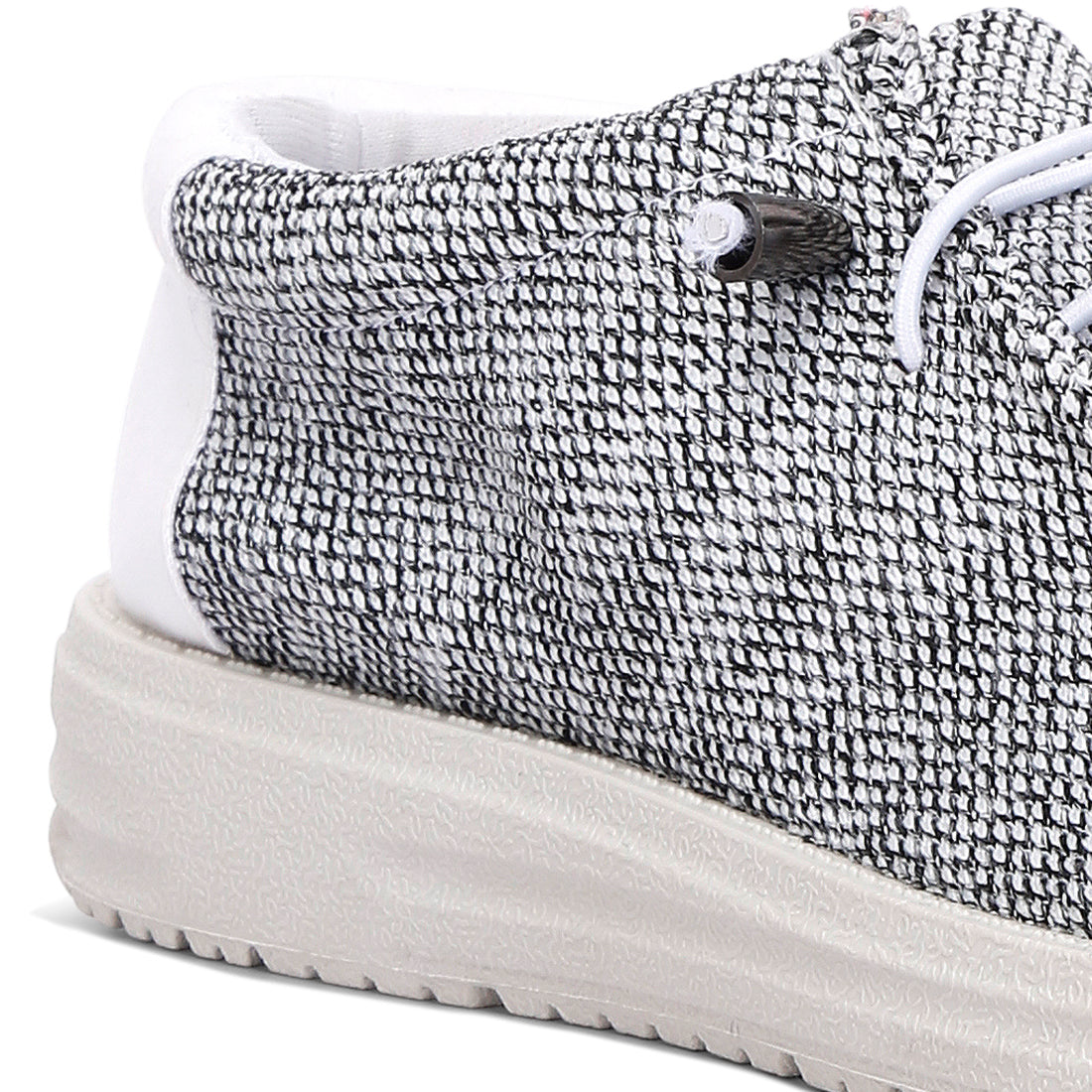 drawstring lace flatform heel shoes#color_grey