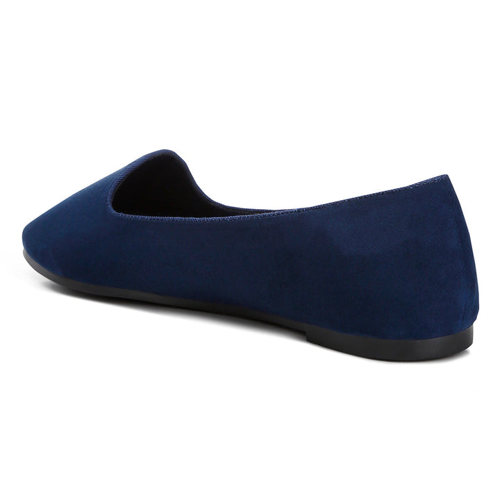 casual flat ballerinas#color_navy