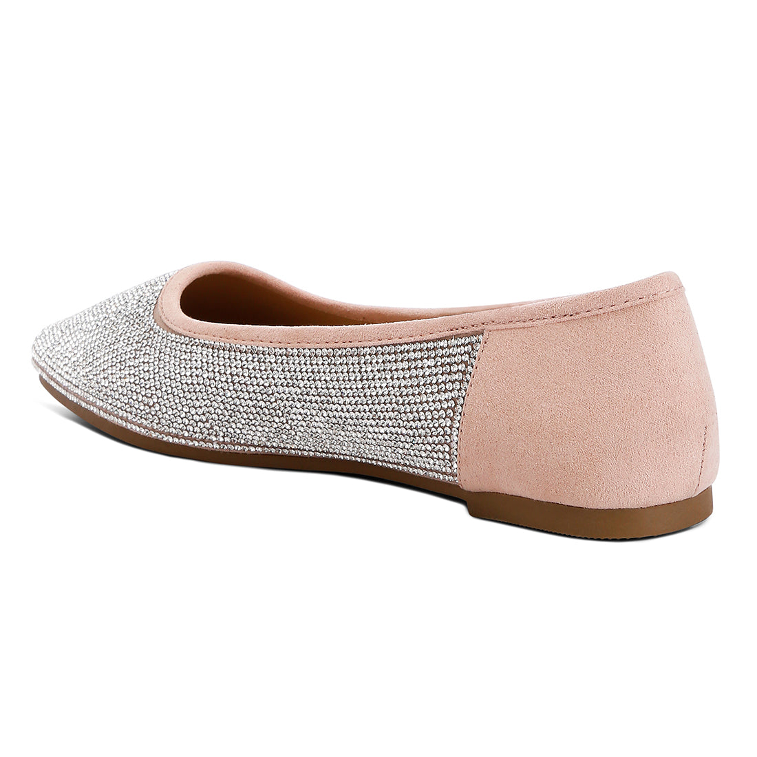 shimmering rhinestone ballerinas#color_pink