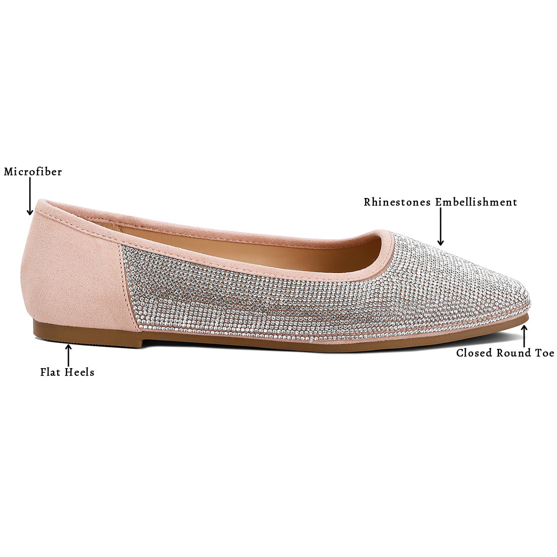 shimmering rhinestone ballerinas#color_pink