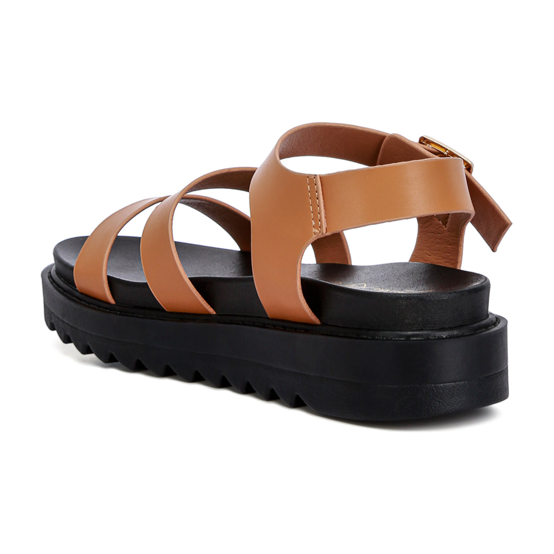 pin buckle espadrile platforms#color_tan