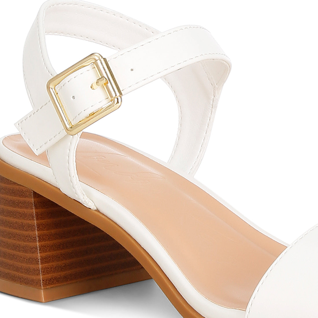 Stacked Heel Sandals