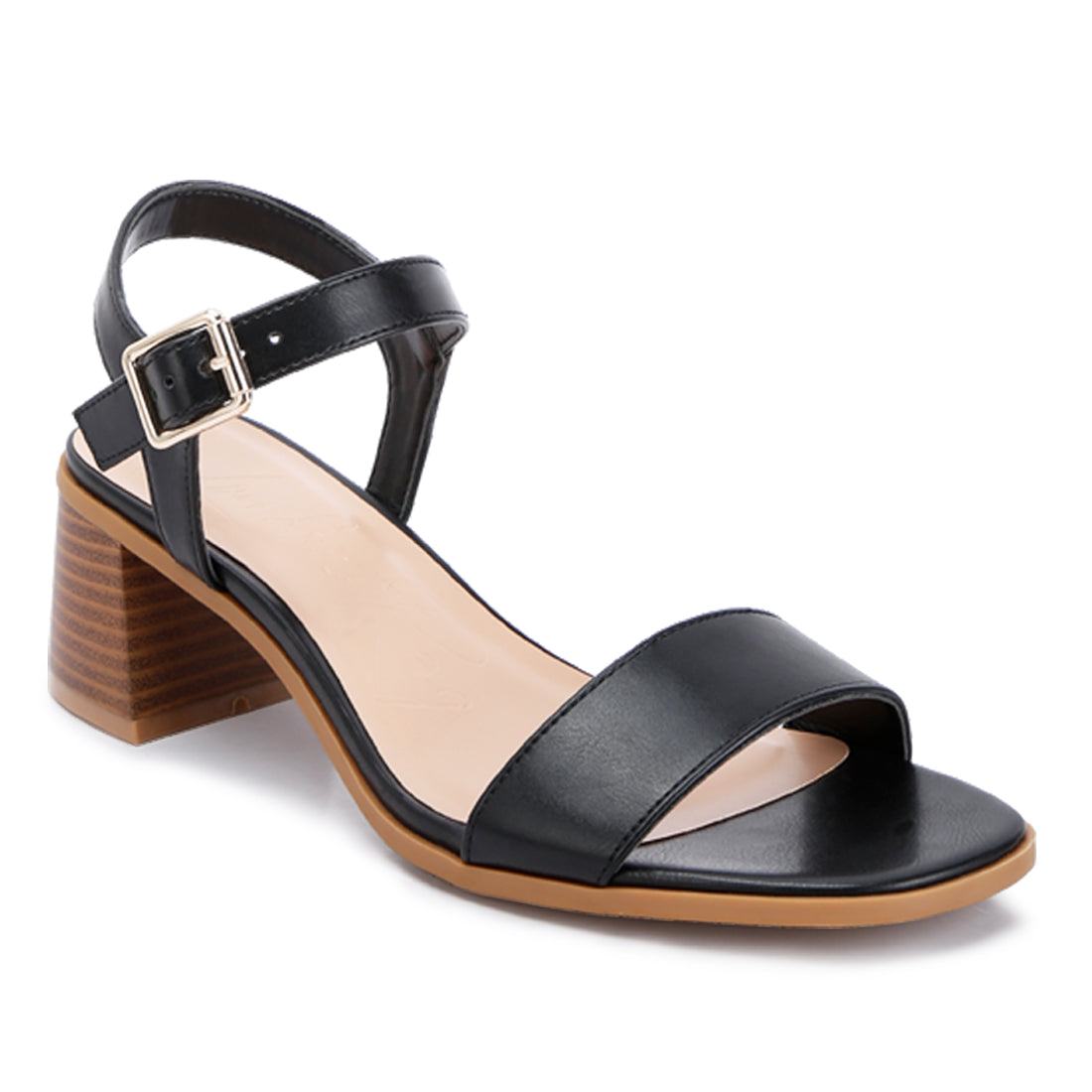 Stacked Heel Sandals