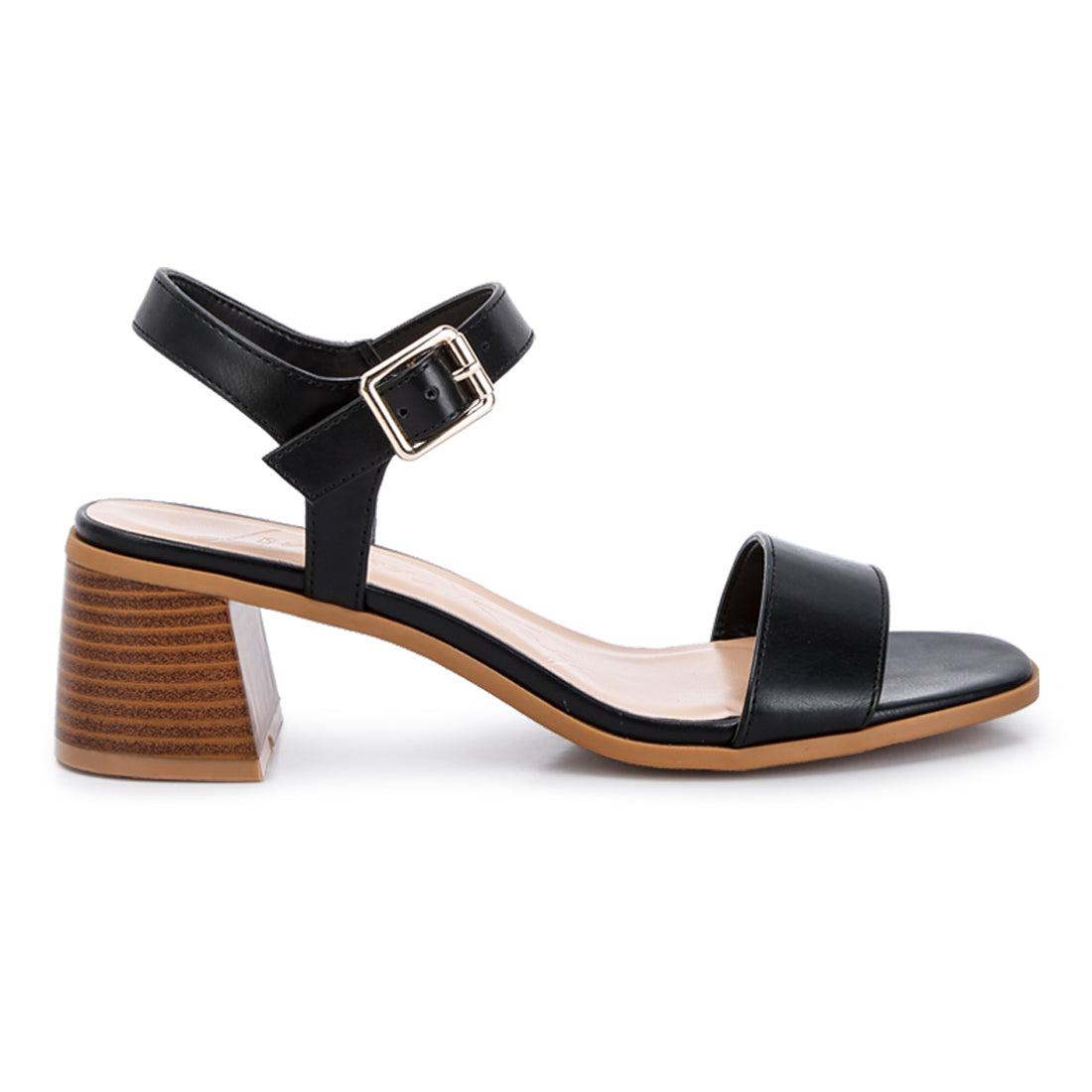 Stacked Heel Sandals