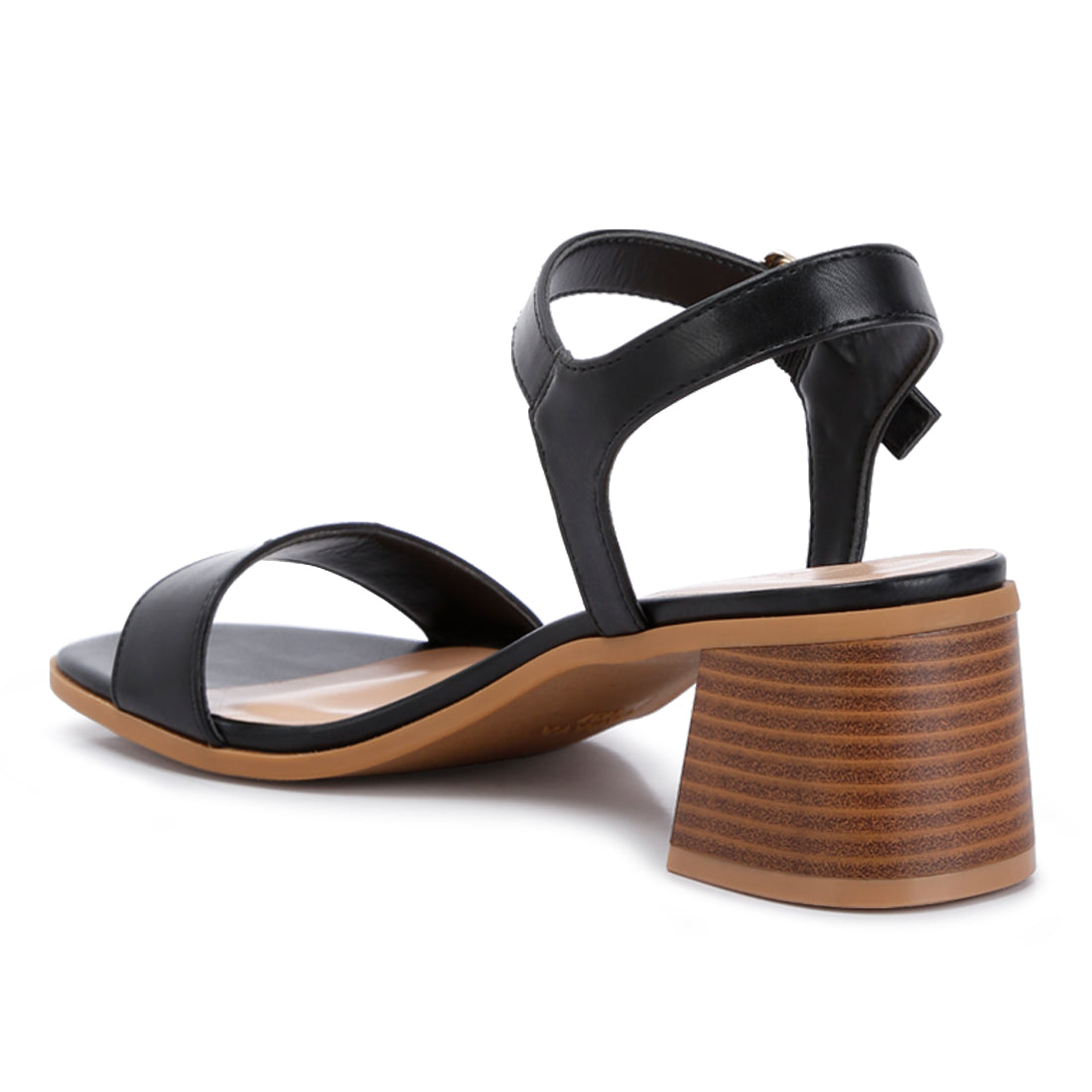 Stacked Heel Sandals