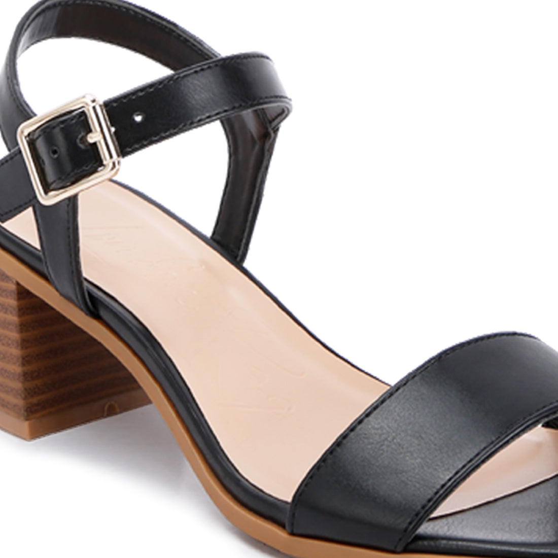 Stacked Heel Sandals