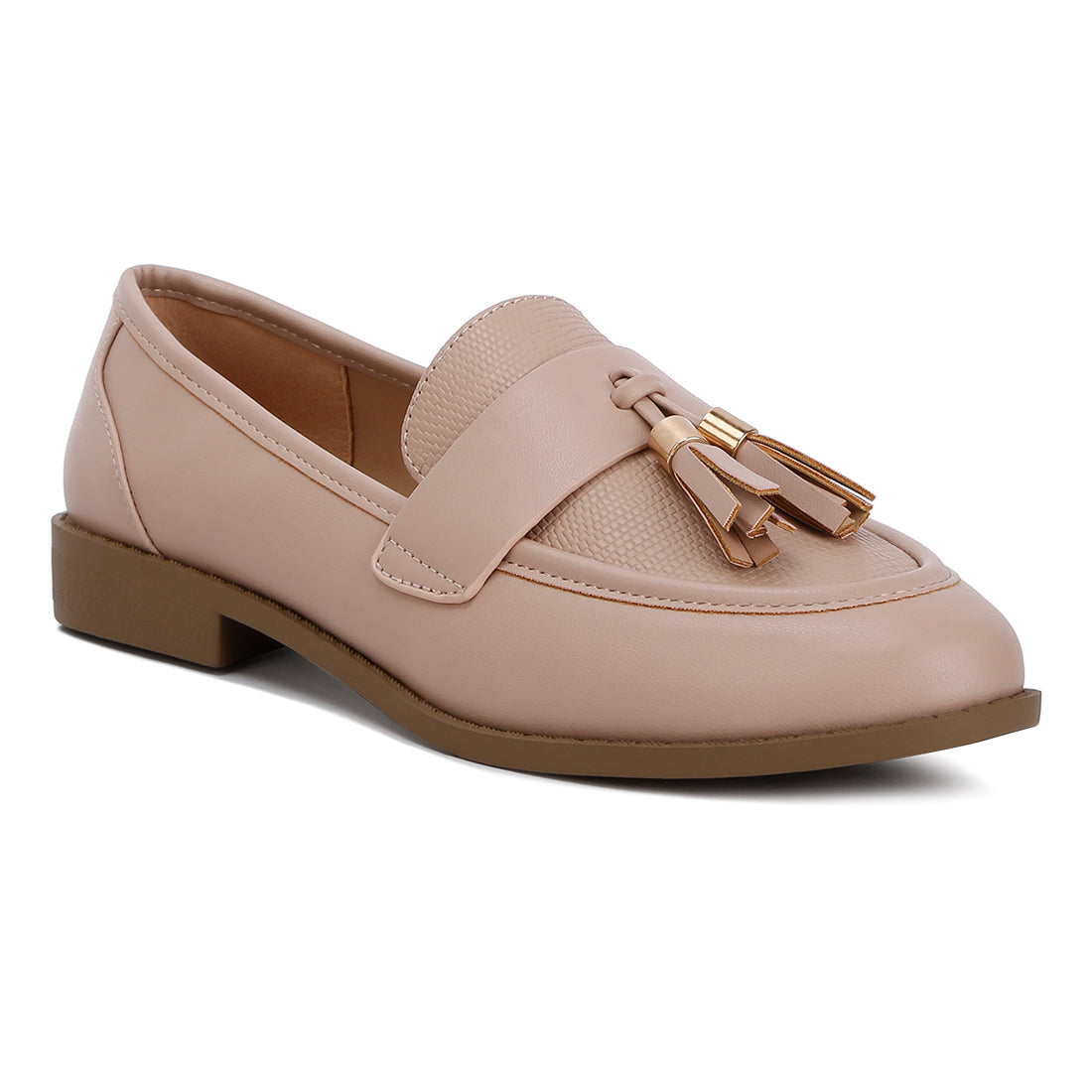 tassels detail loafers#color_nude