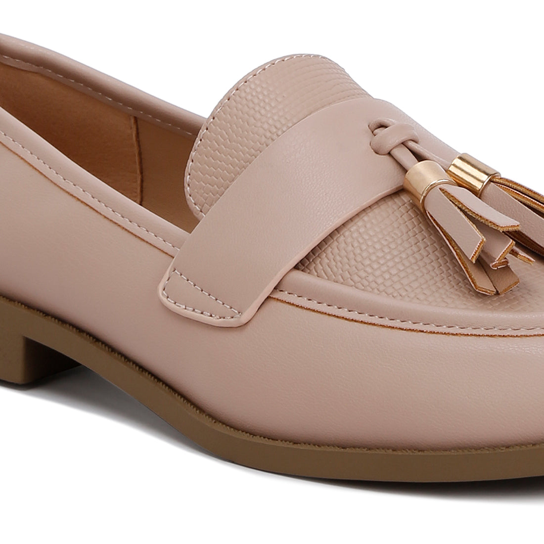 tassels detail loafers#color_nude
