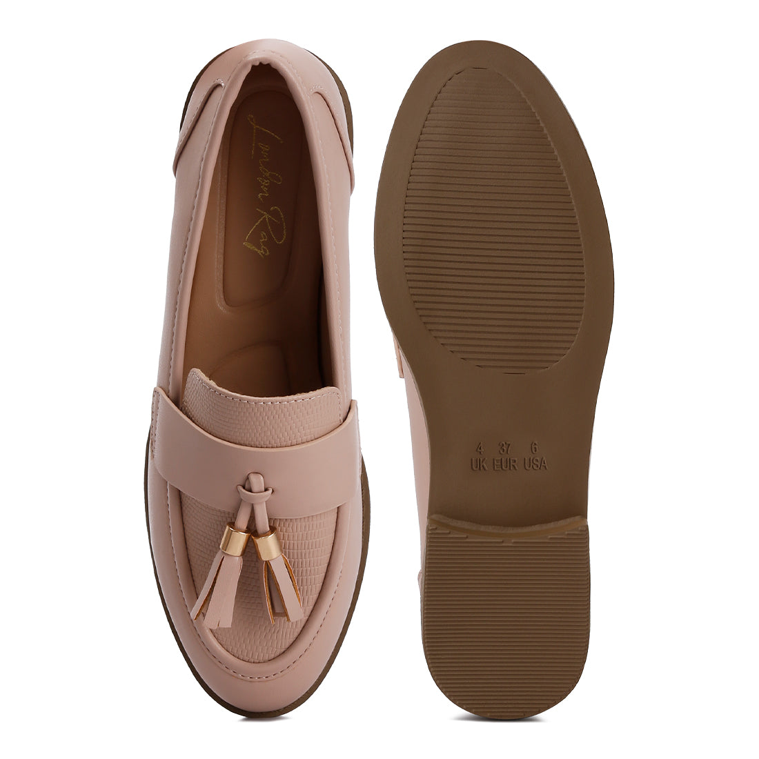 tassels detail loafers#color_nude