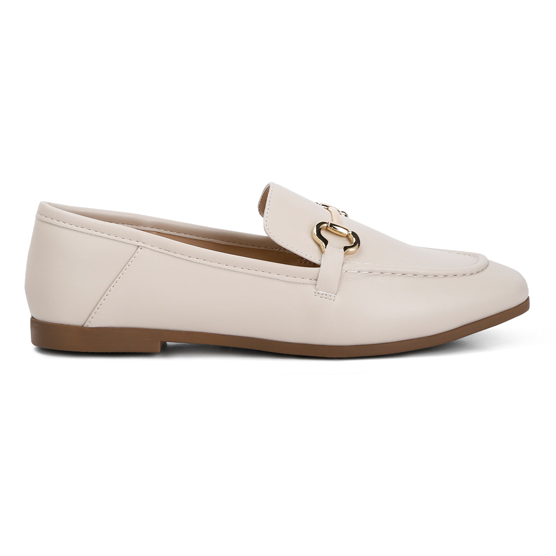 horsebit embellished loafers#color_off-white