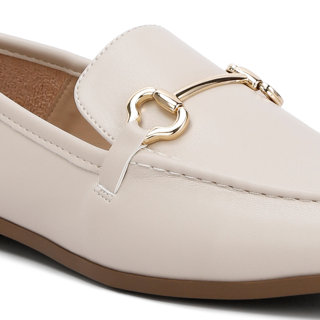 horsebit embellished loafers#color_off-white