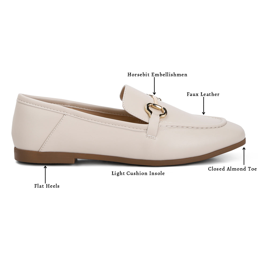 horsebit embellished loafers#color_off-white
