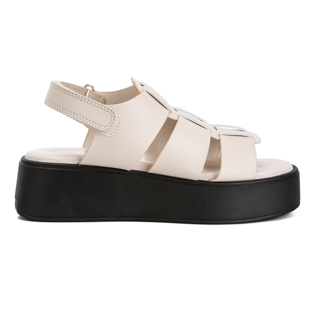 velcro gladiator sandals#color_beige