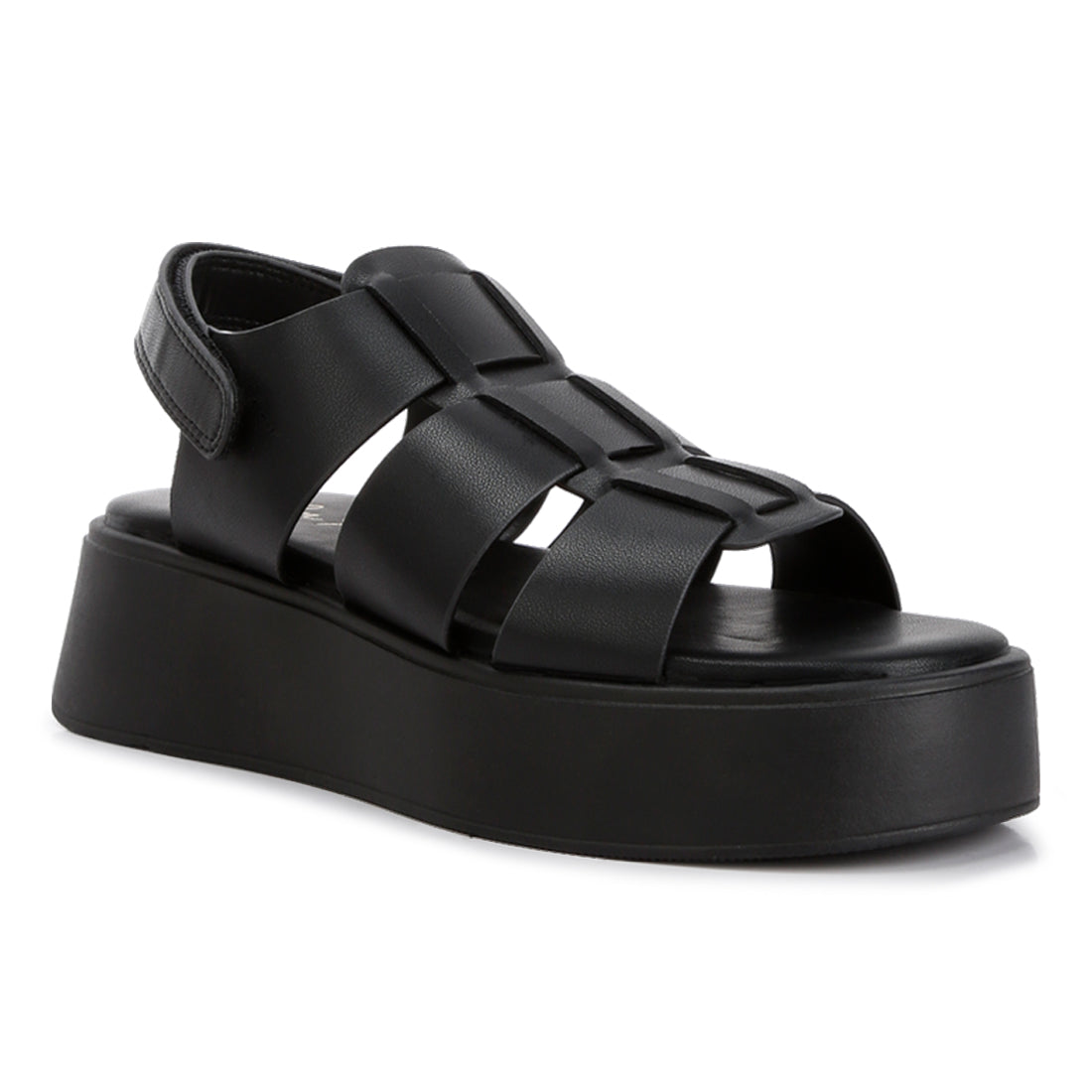 velcro gladiator sandals#color_black