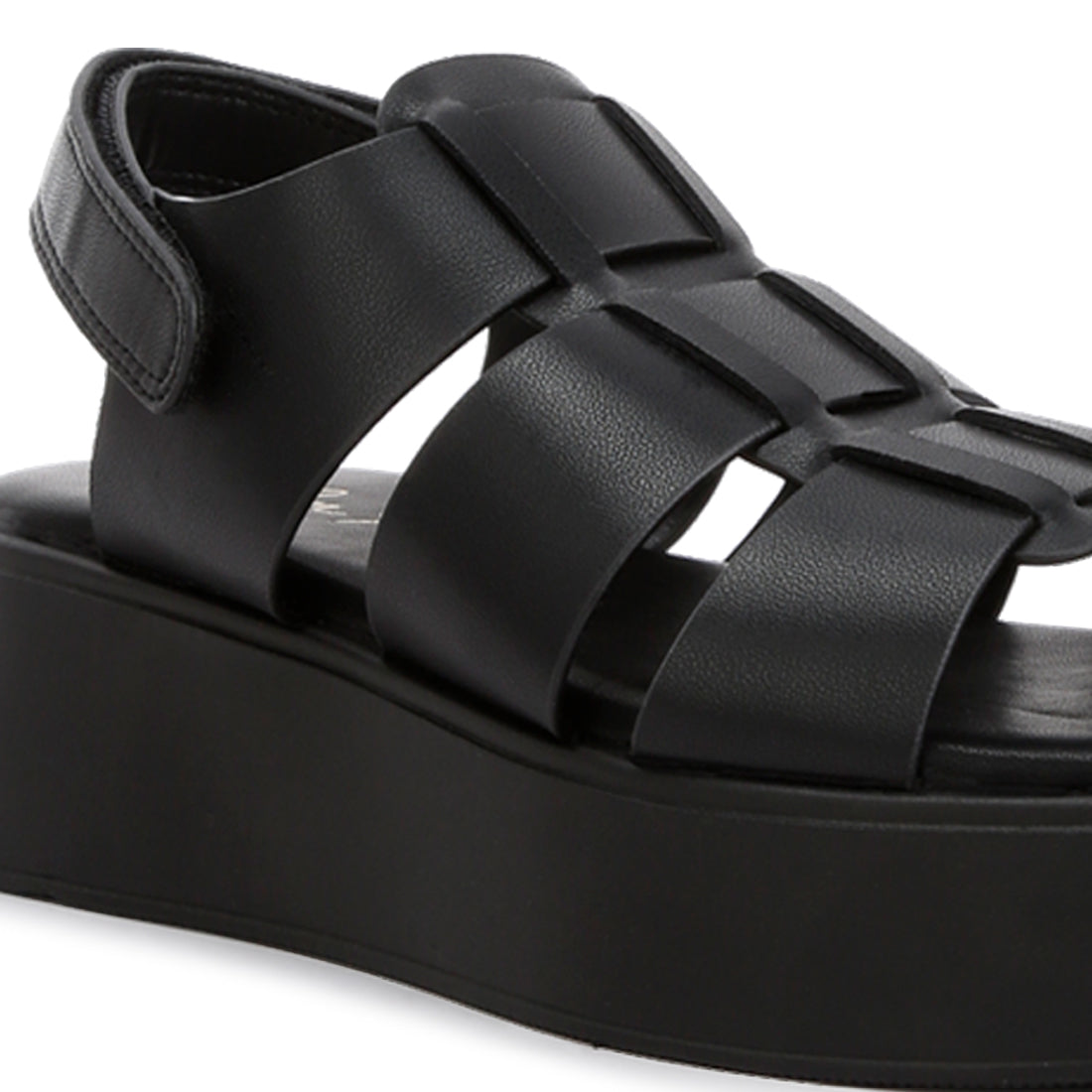 velcro gladiator sandals#color_black