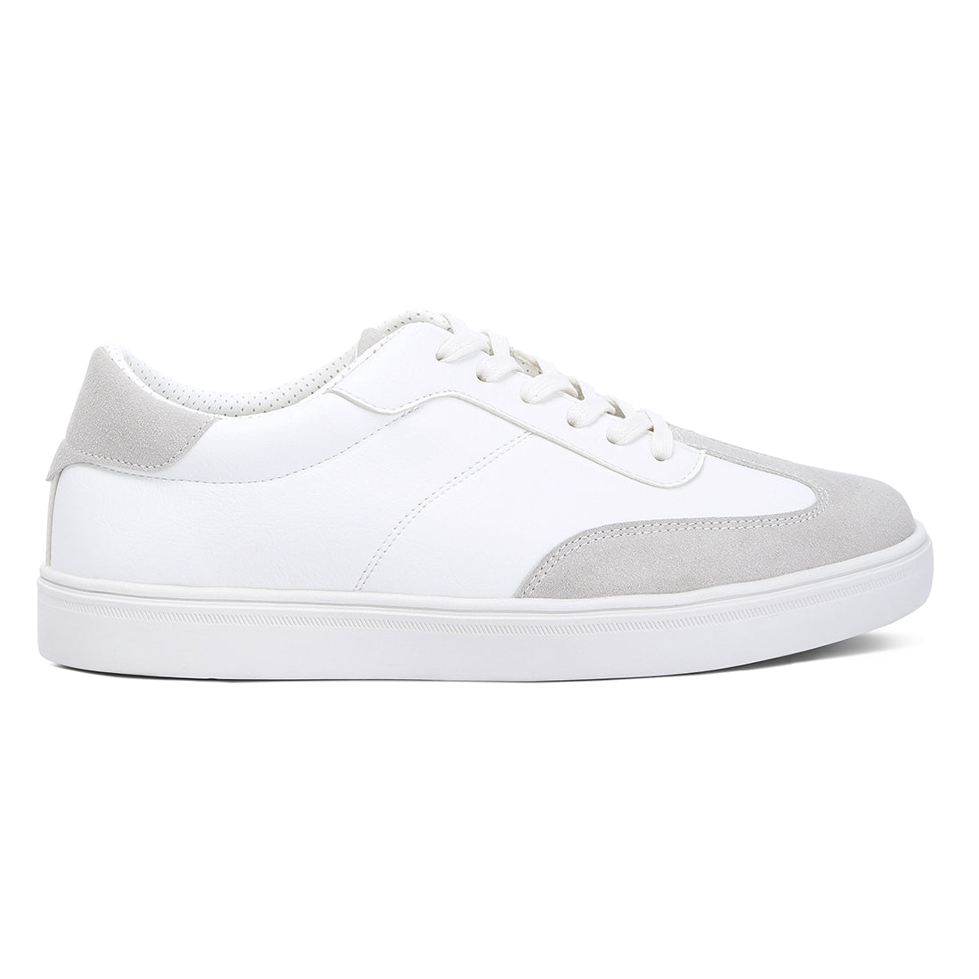 panelling detailed lace-up sneakers#color_white