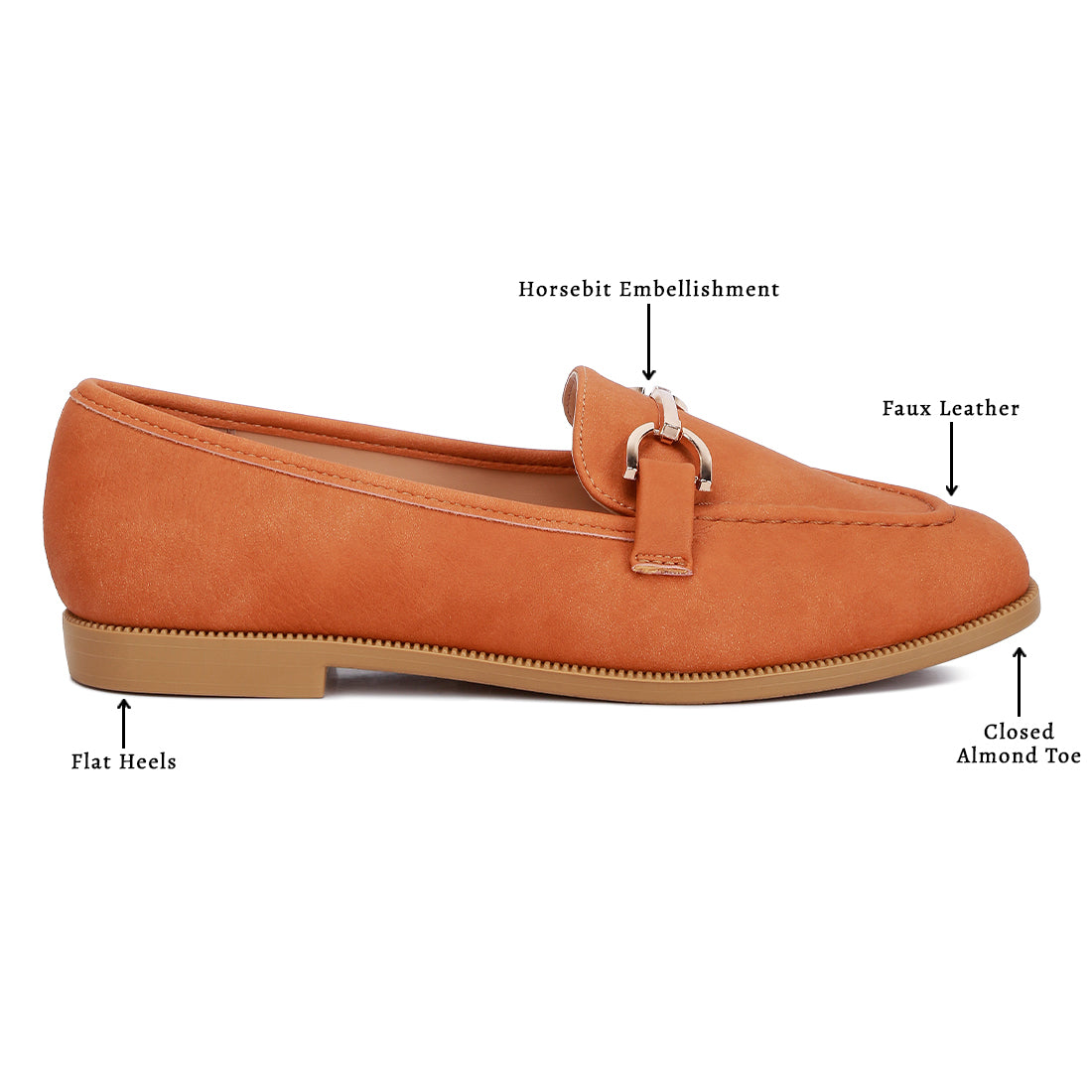 horsebit flat loafers#color_tan