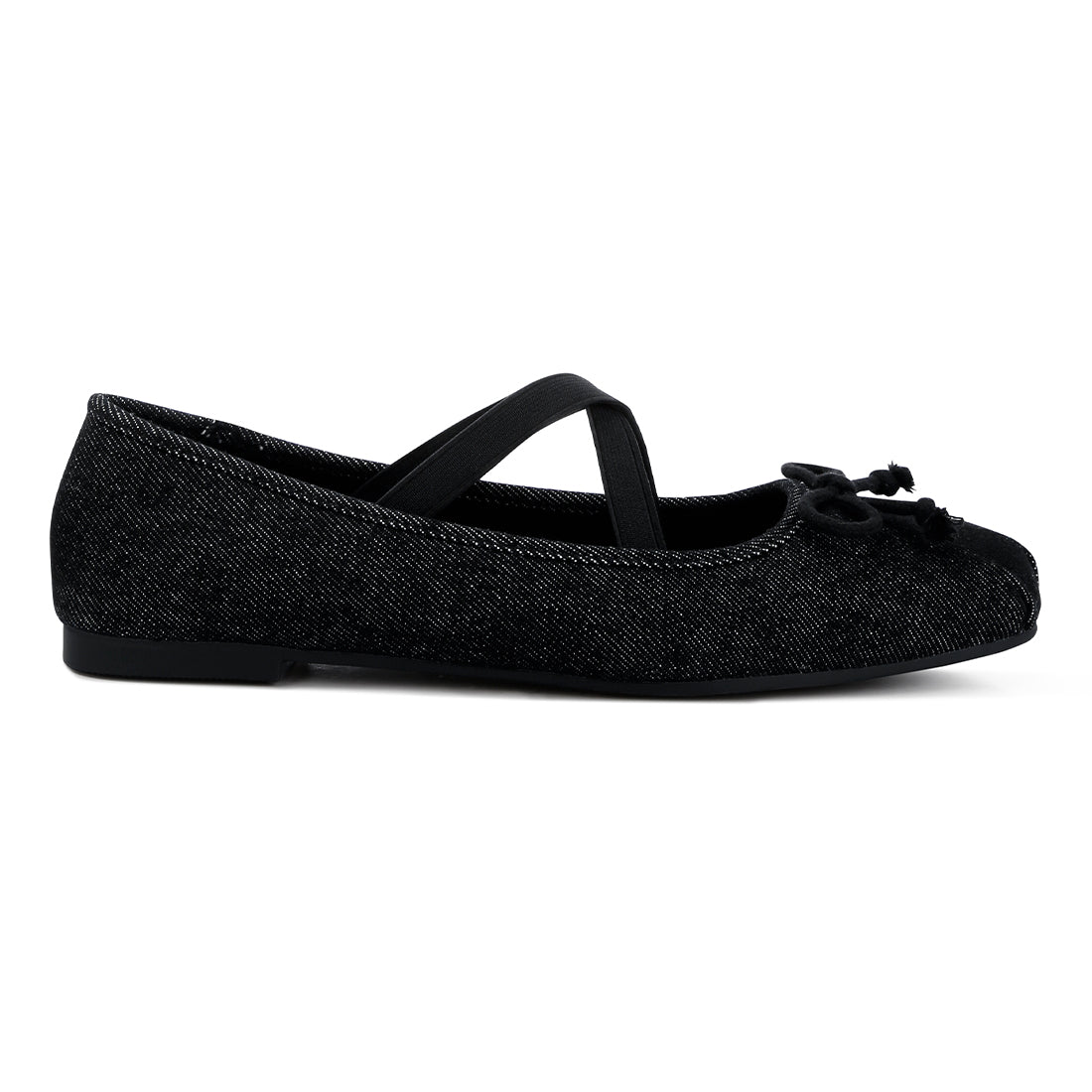 criss cross strap ballet flats#color_black