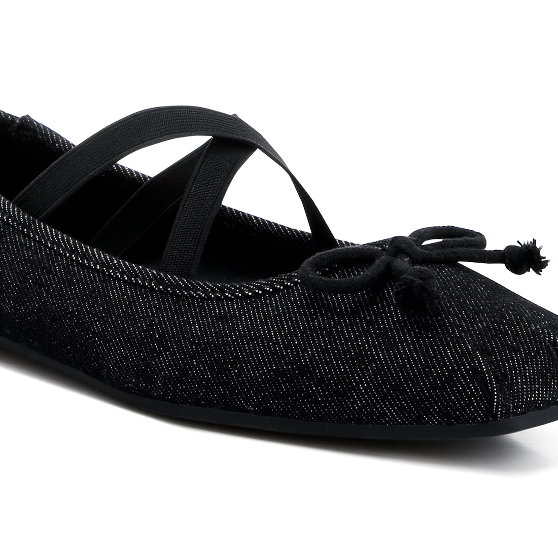criss cross strap ballet flats#color_black