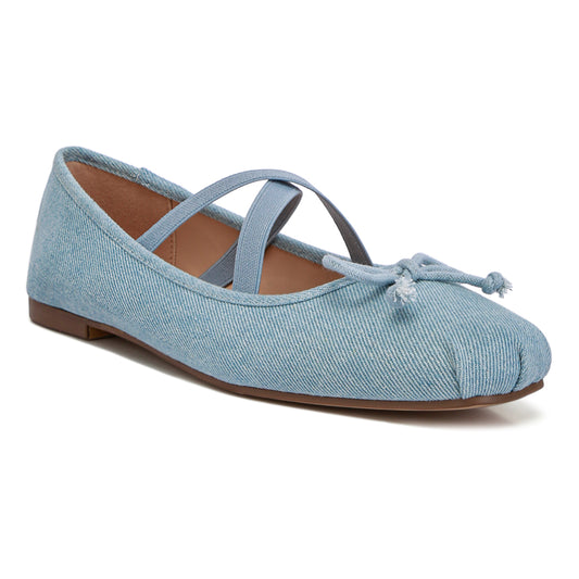 criss cross strap ballet flats#color_blue