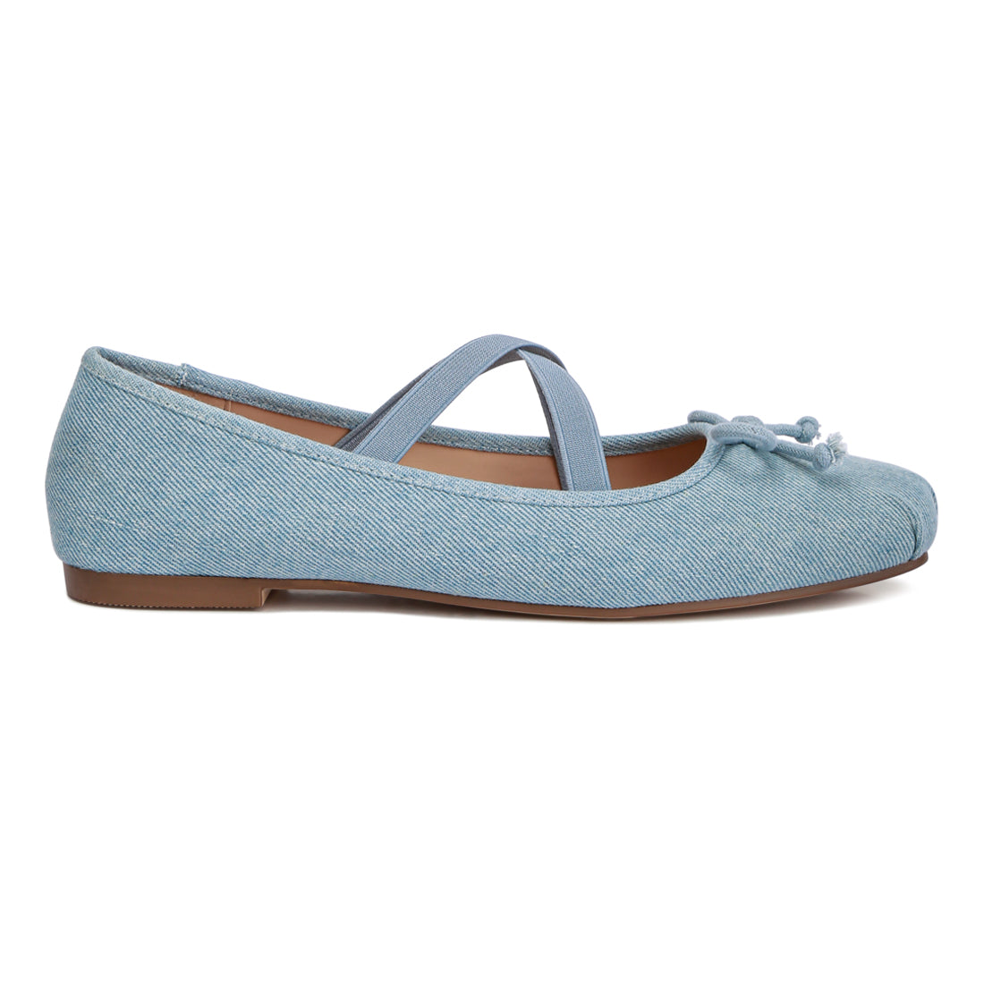 criss cross strap ballet flats#color_blue