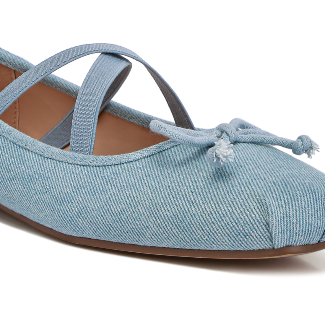 criss cross strap ballet flats#color_blue
