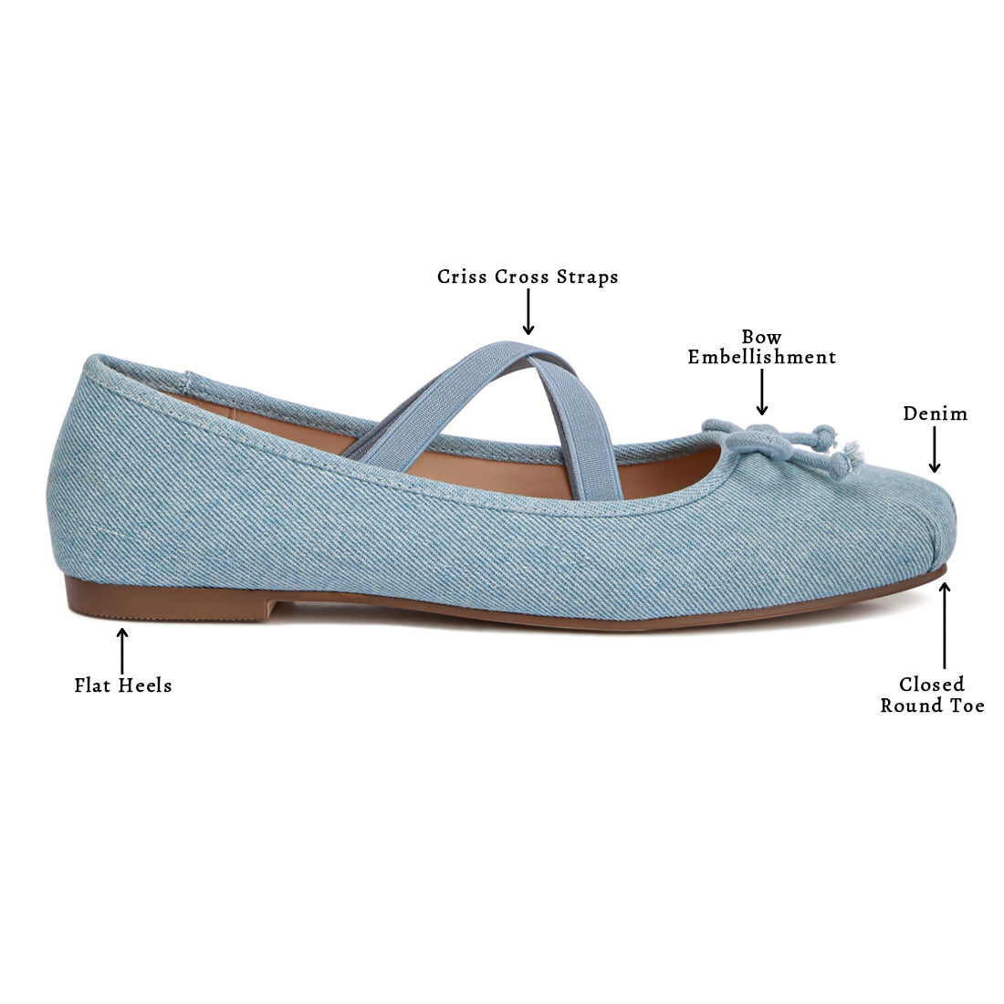criss cross strap ballet flats#color_blue