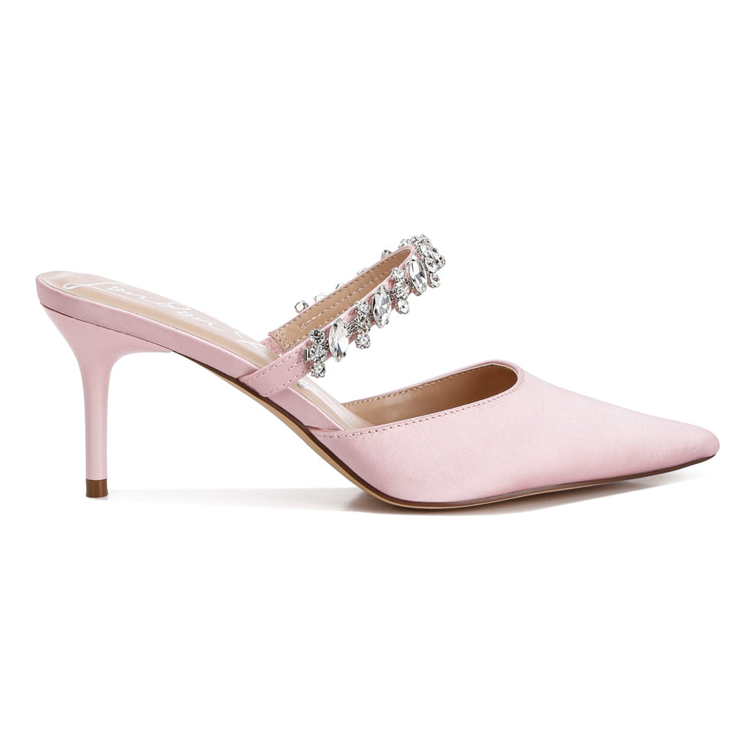 diamante stiletto mules sandals#color_blush