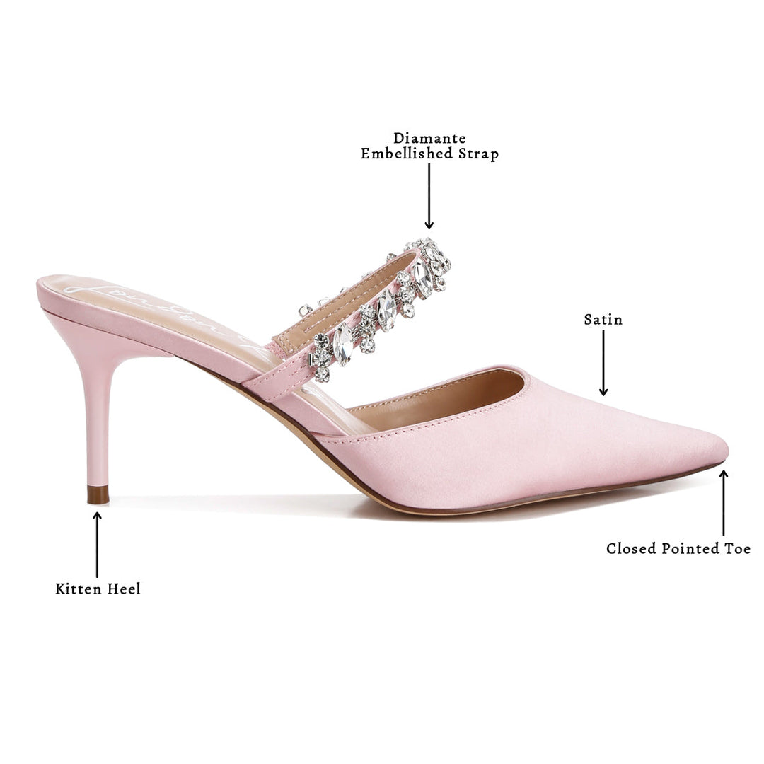 diamante stiletto mules sandals#color_blush