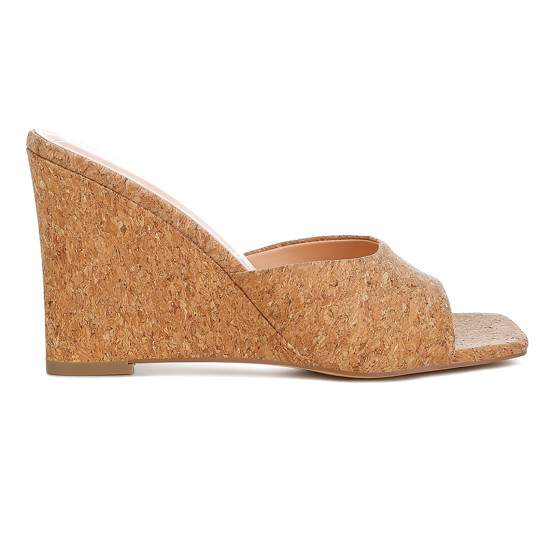 Cork Wedge Sandals