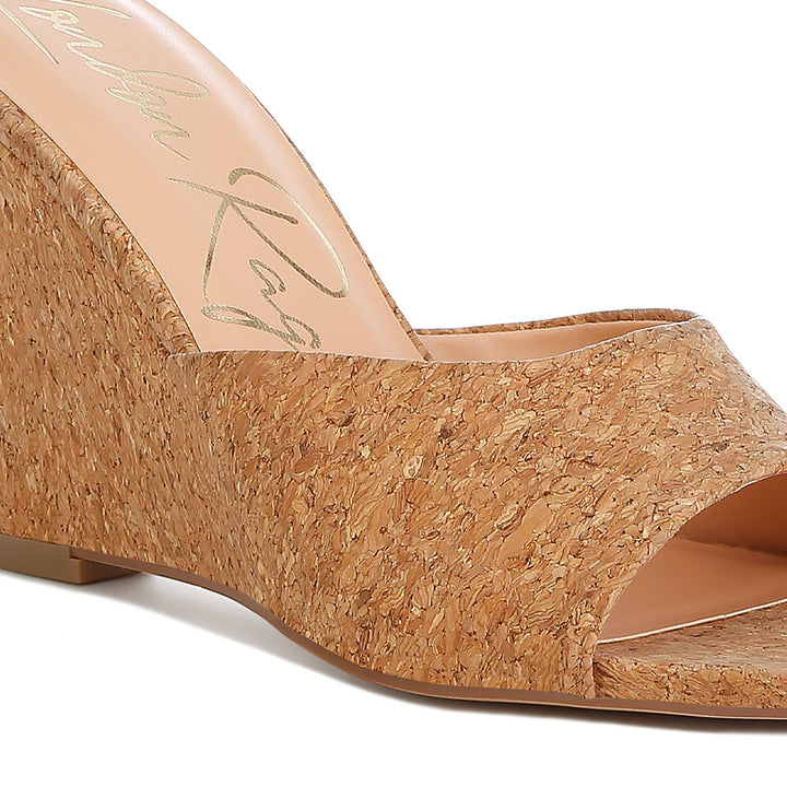 Cork Wedge Sandals