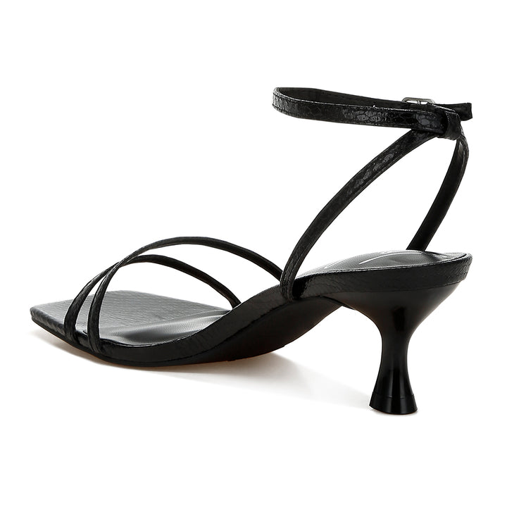 faux leather strappy sandals#color_black