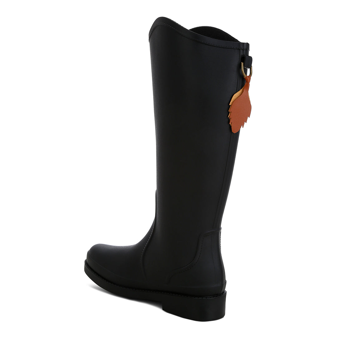 charm detail calf boots#color_black