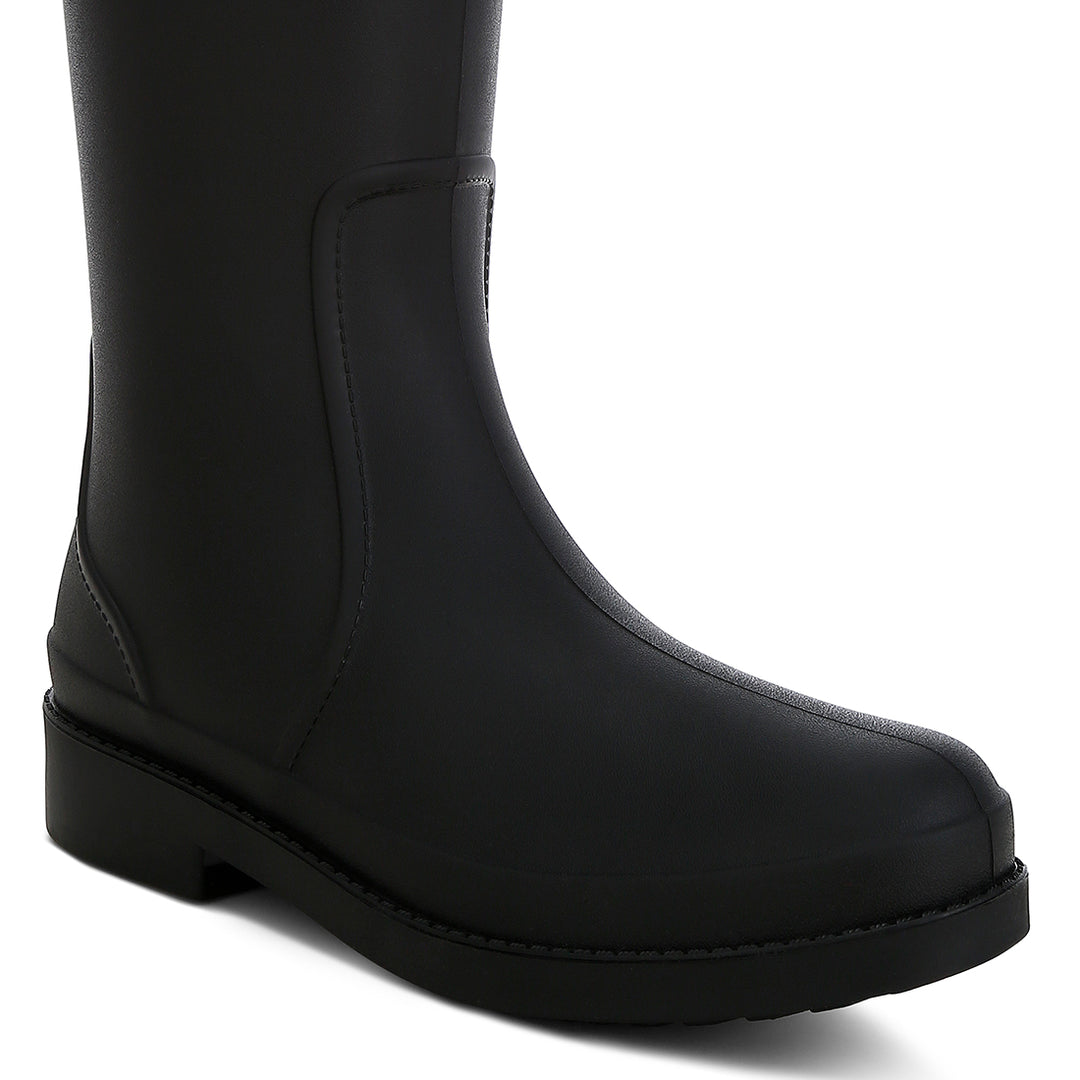 charm detail calf boots#color_black