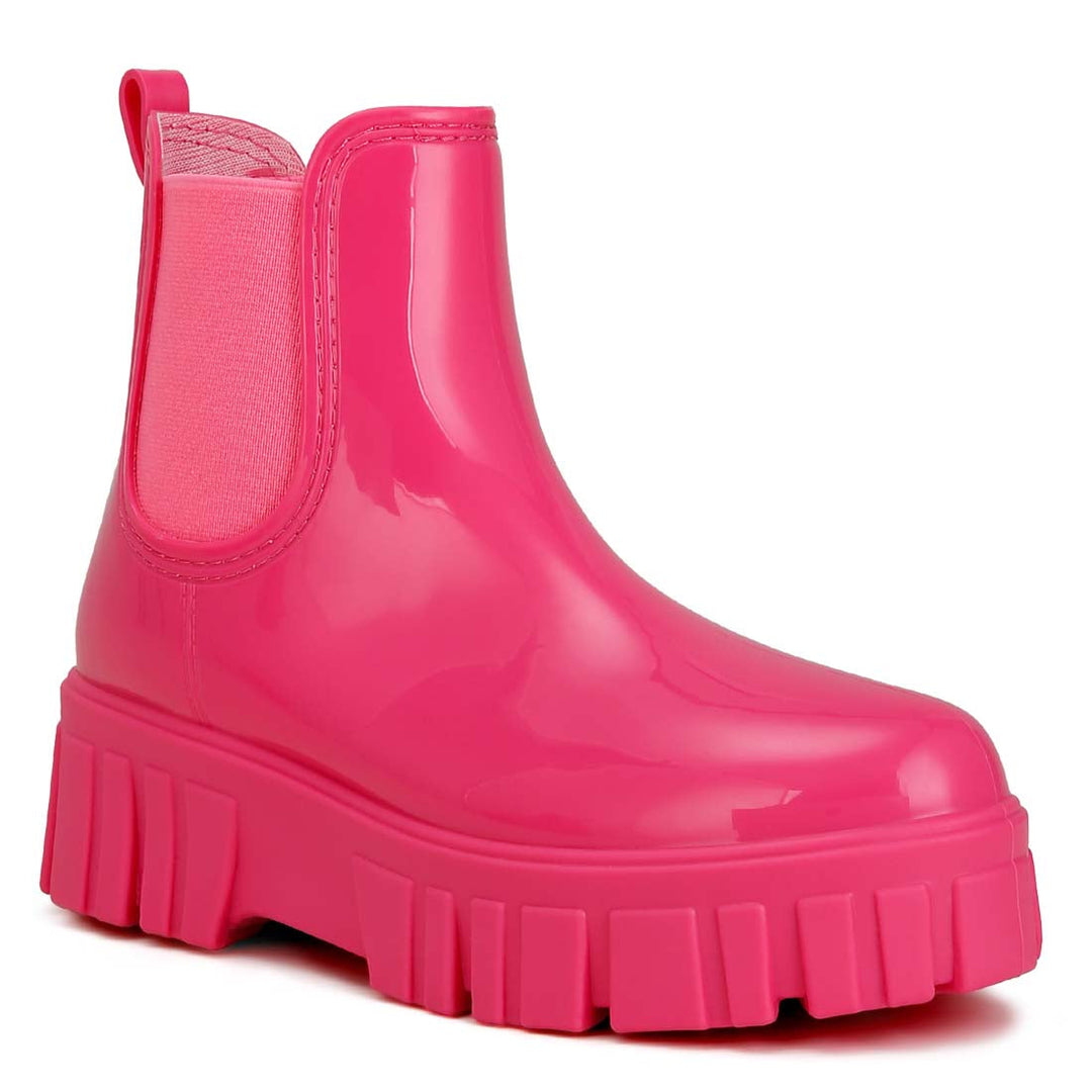 chunky chelsea boots#color_fuchsia