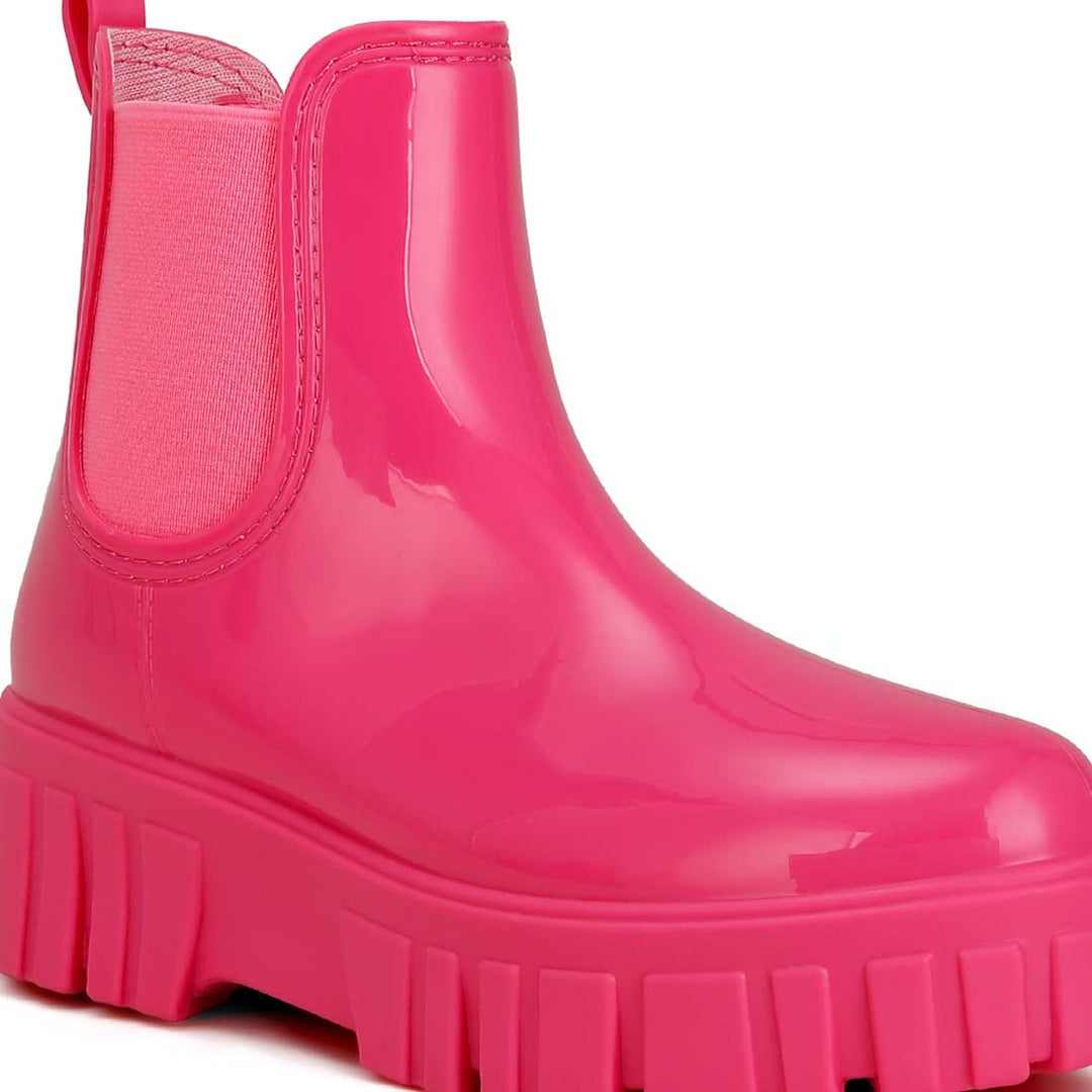 chunky chelsea boots#color_fuchsia