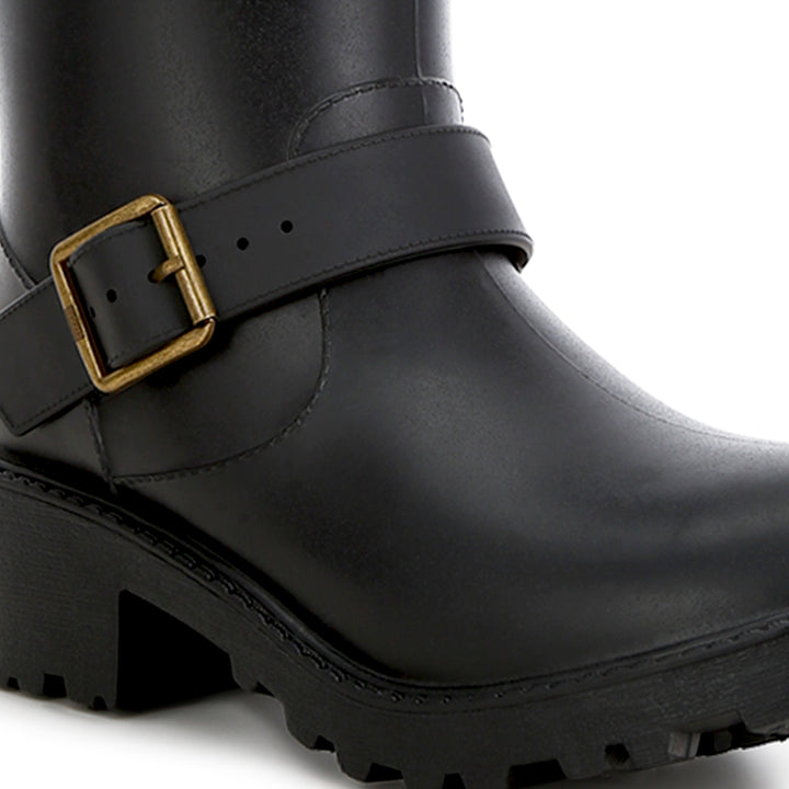 harness detail calf boots#color_black