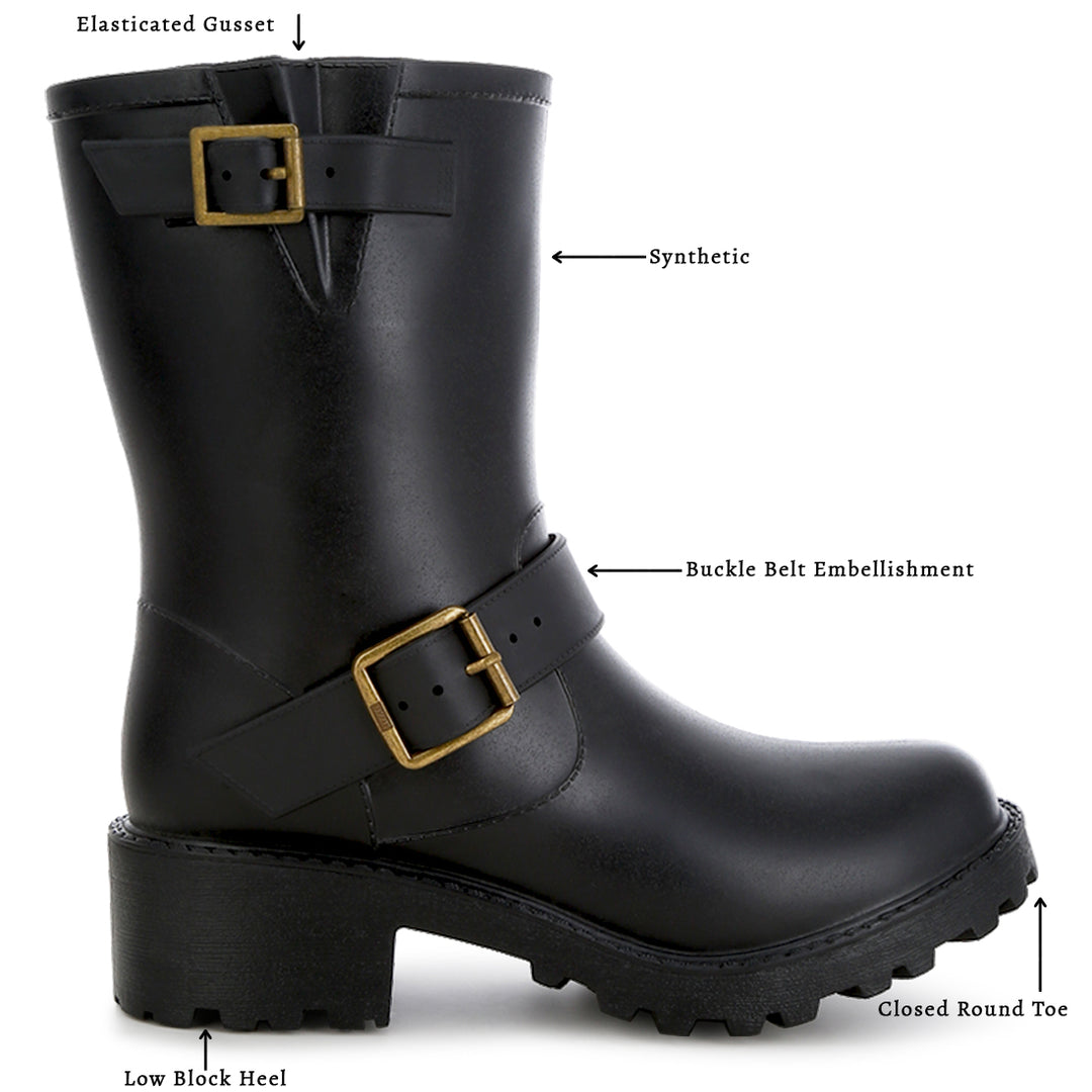 harness detail calf boots#color_black