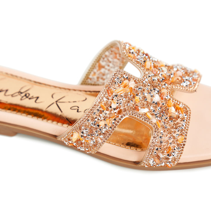 rhinestone detail cut-out flats#color_pink