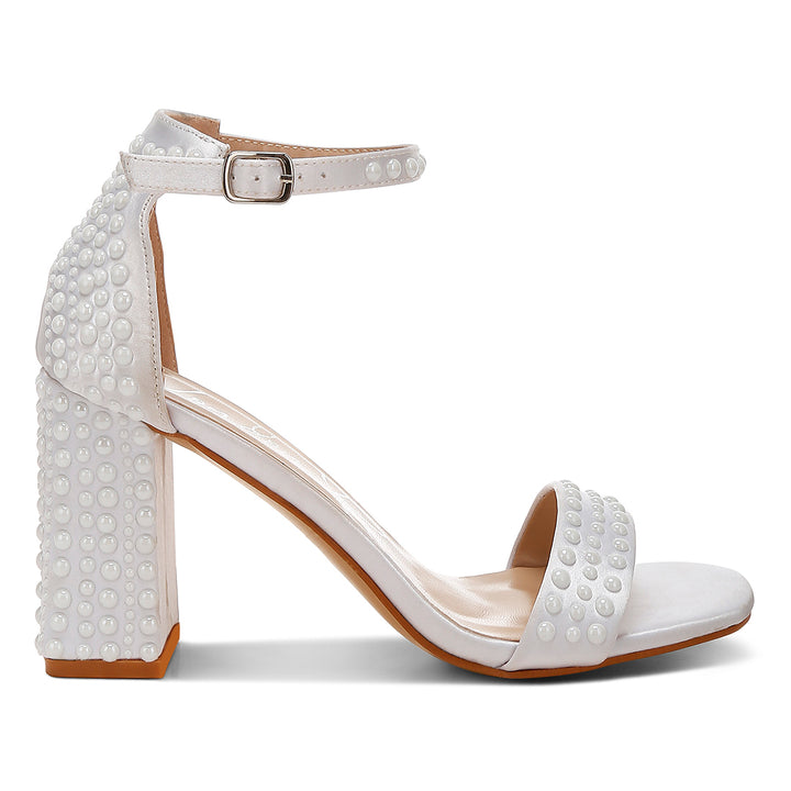 pearls embellished satin sandals#color_off-white