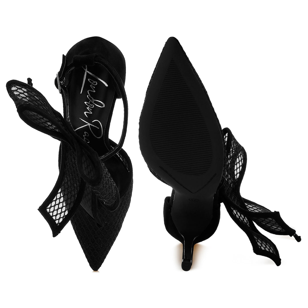 big bow detail stiletto sandals
#color_black