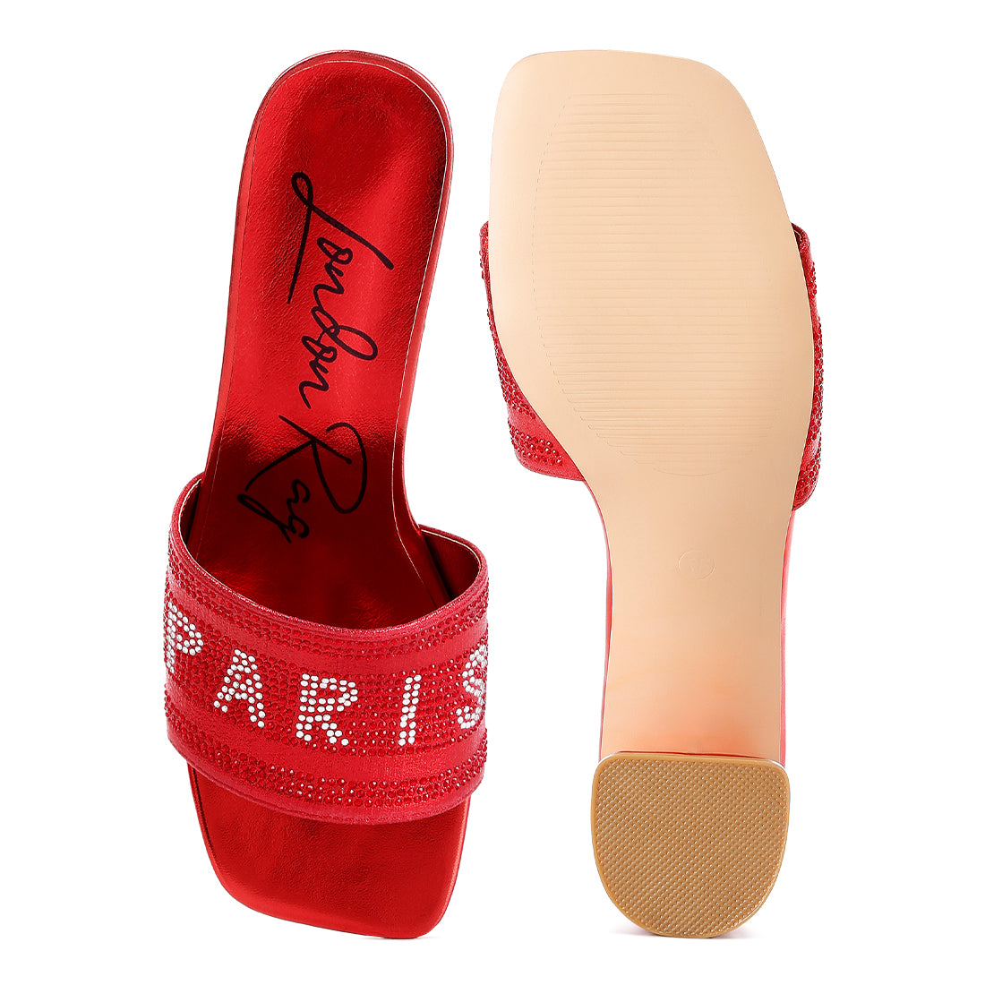 Diamante Embellished Paris Sandals