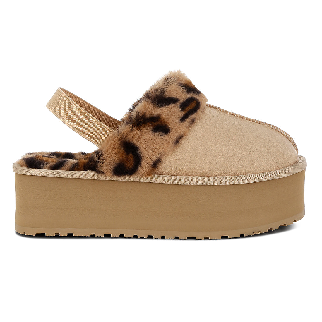 faux fur trim platform classic slingback#color_beige