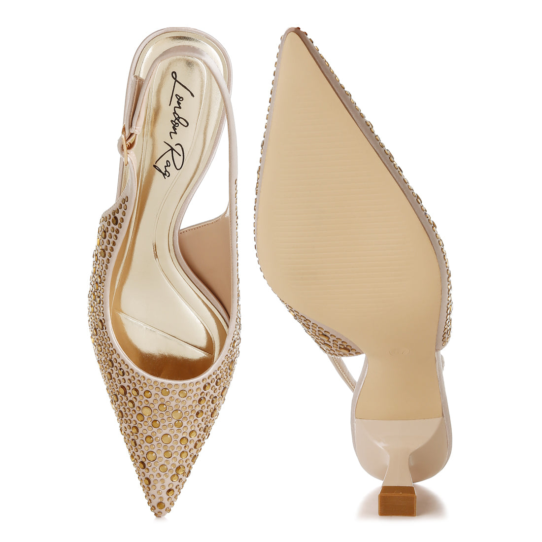 pointed toe rhinestone slingbacks
#color_beige