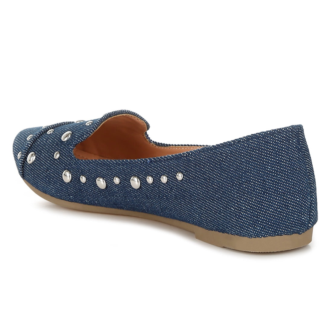 stud emebllished ballet flats
#color_denim