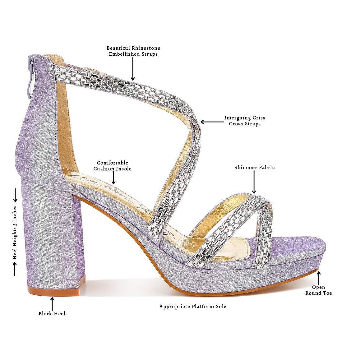 rhinestones embellished strappy sandals#color_lilac