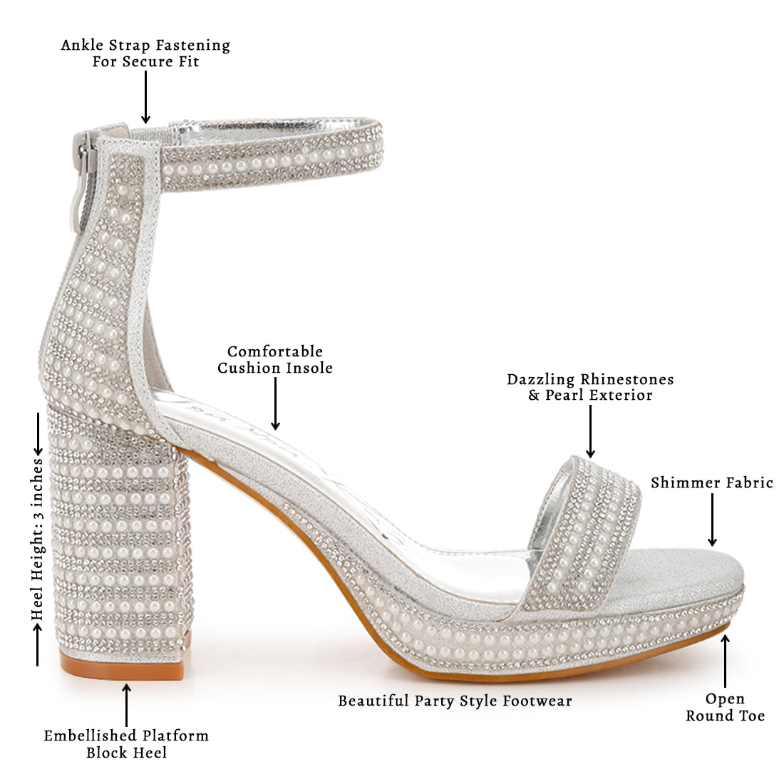 rhinestones and pearl embellished sandals#color_silver