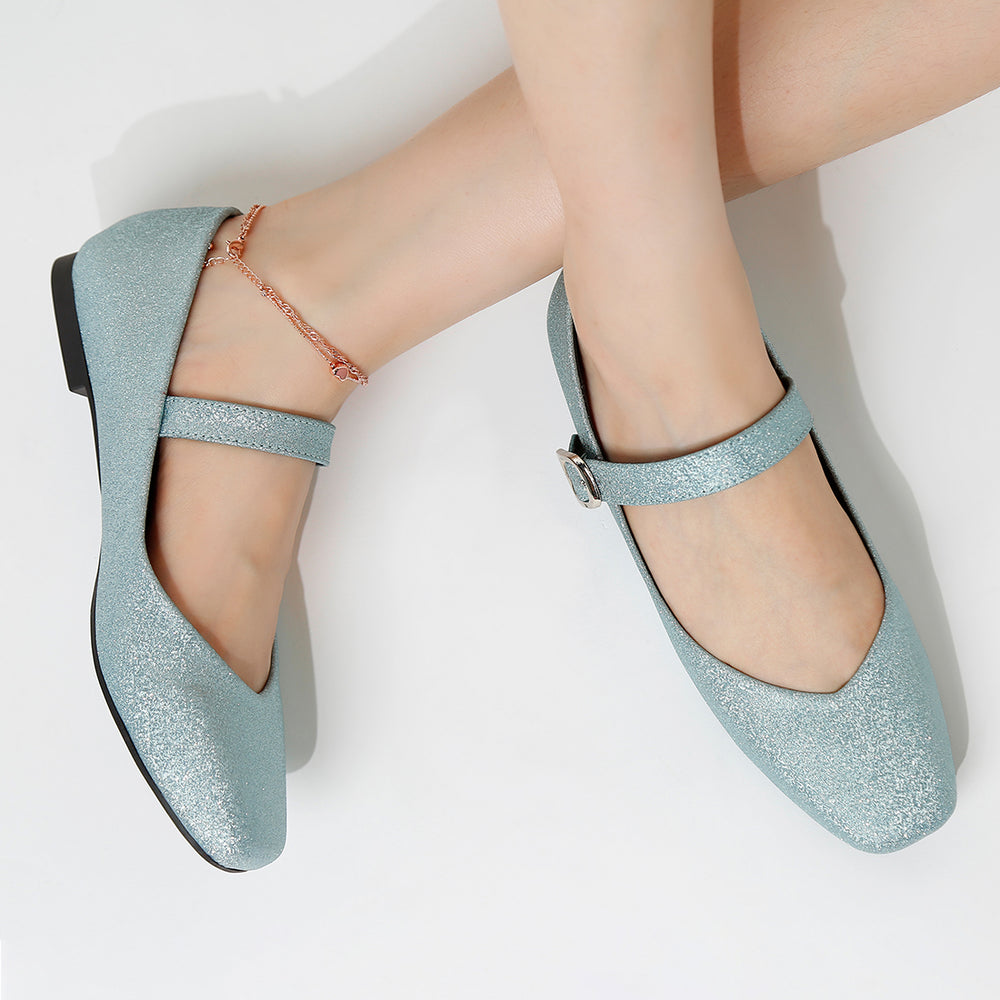 glitter pin buckle ballerinas#color_baby-blue