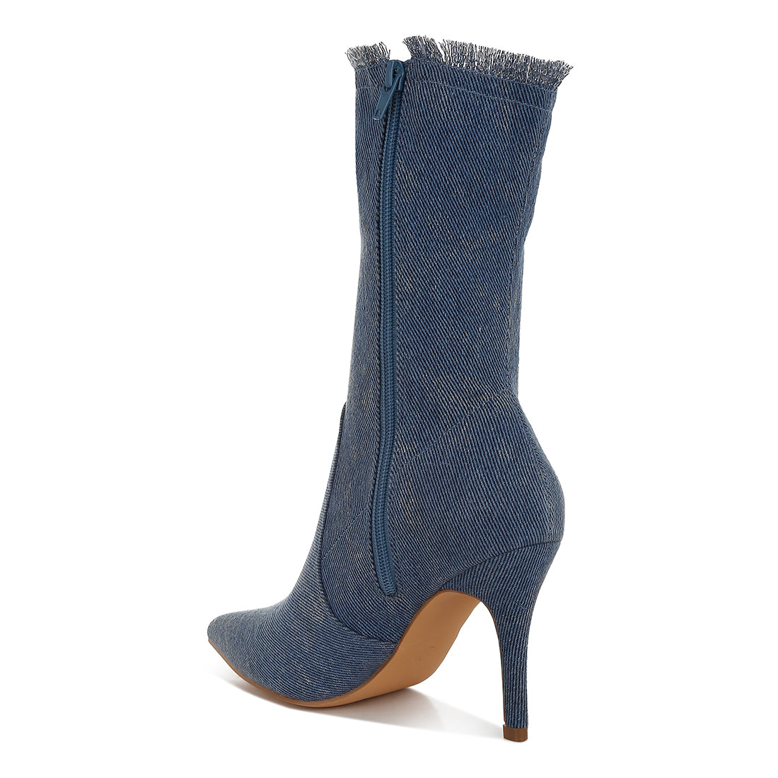 women distressed denim mid-calf boots#color_denim